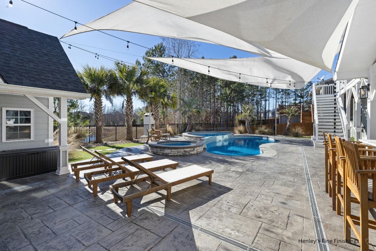 Pool deck paver sealing in St. Augustine by Henley's Fine Finishings